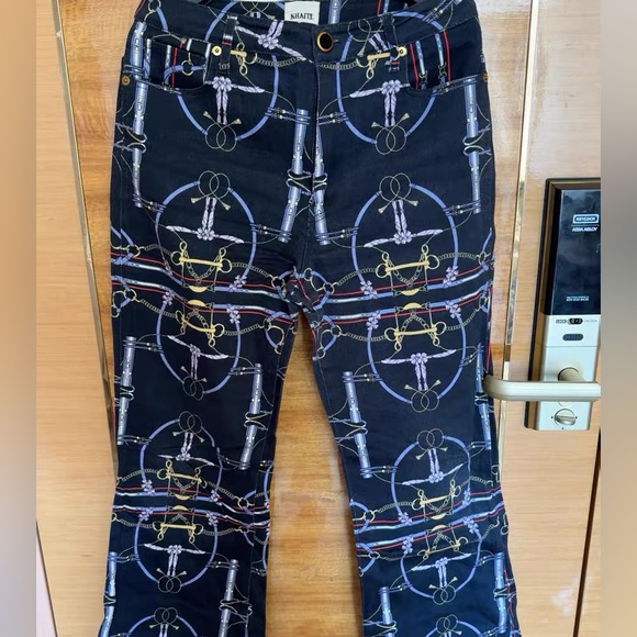 KHAITE Pants - Stylish Black Patterned Pants